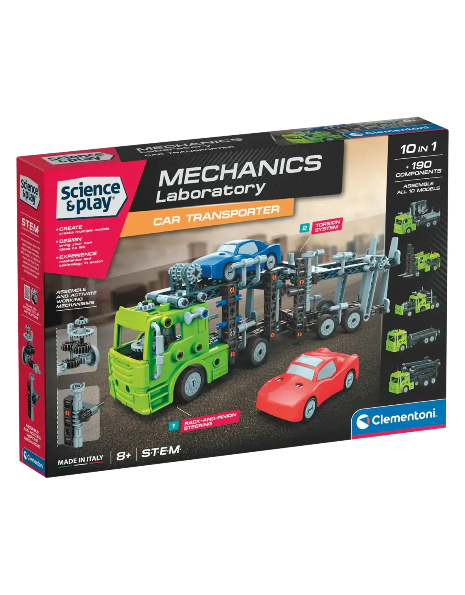 Clementoni Science & Play: Mechanics - Car Transporter