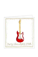 Alex Clark Art Red Guitar Card