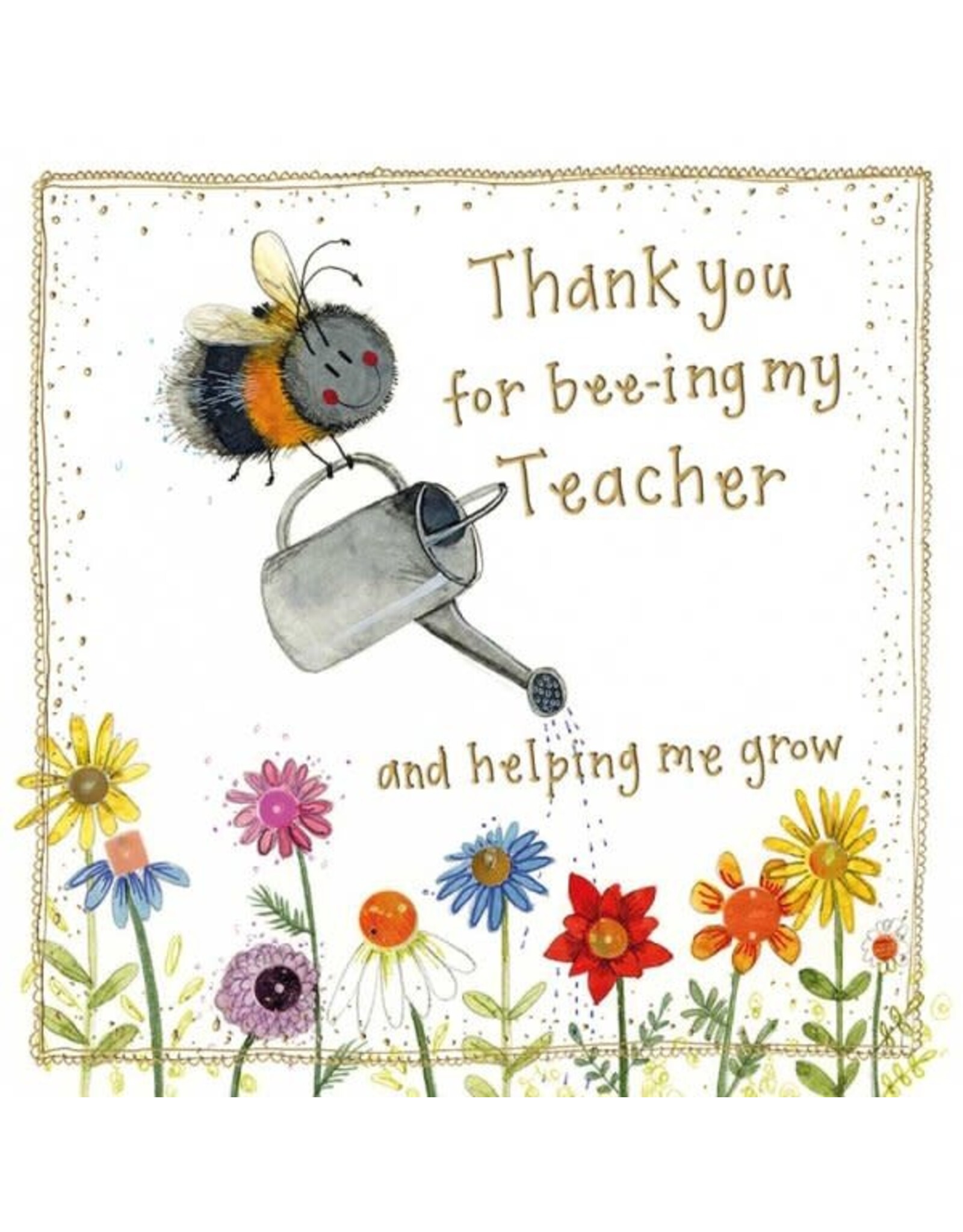 Alex Clark Art Bee Educated Card