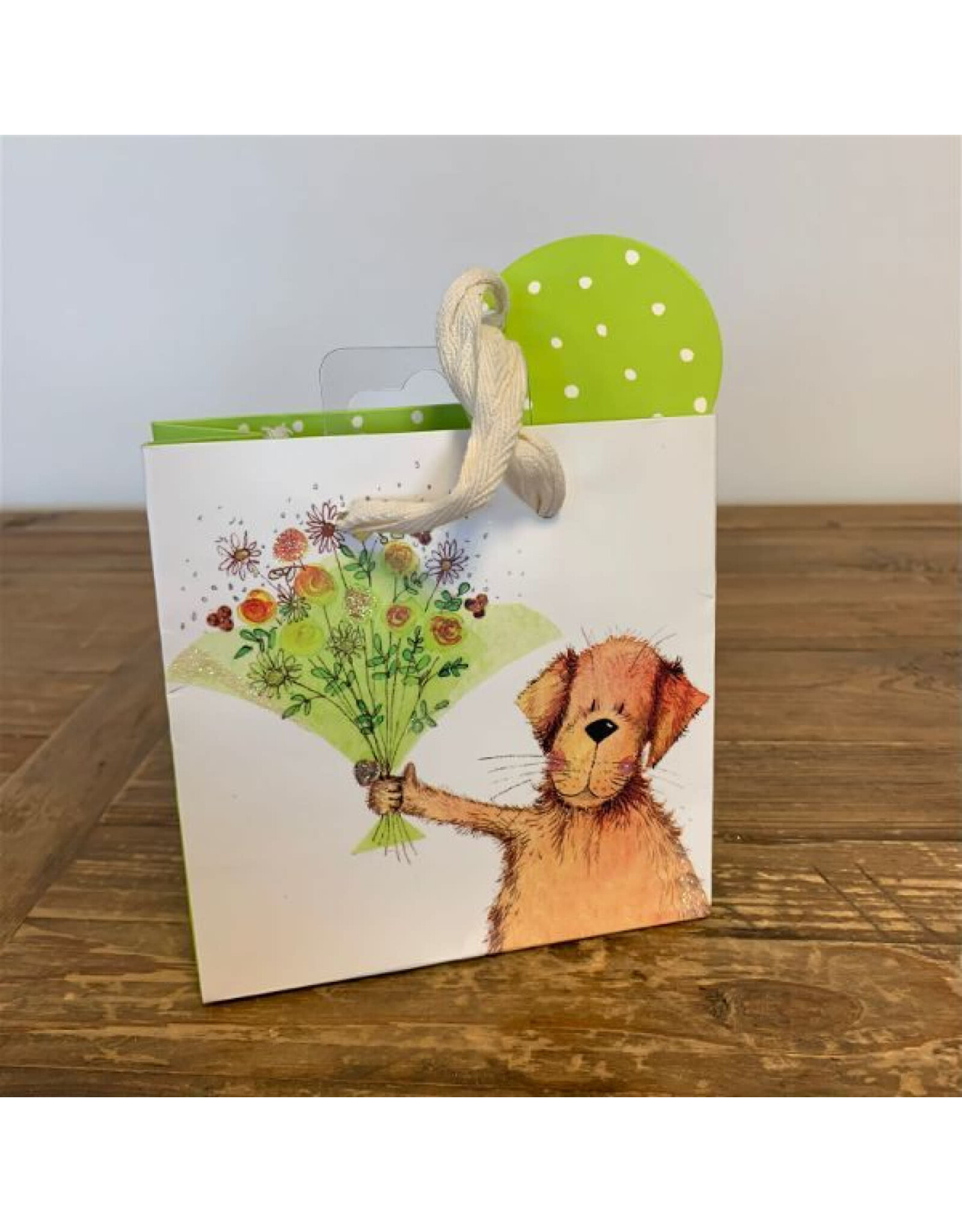 Green Bouquet Gift Bag