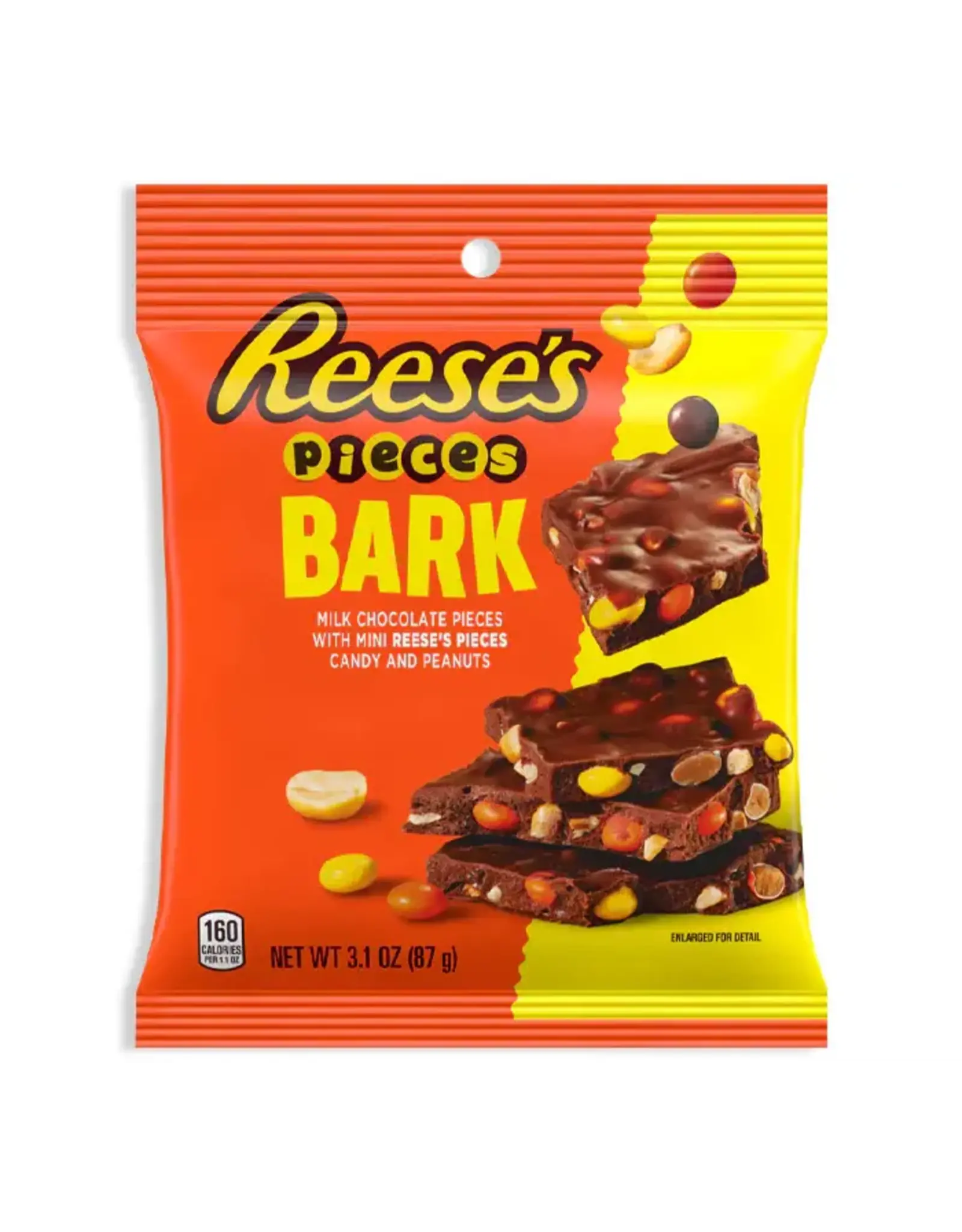 Hershey's Reese's Pieces Bark With Reeses Pieces Minis & Peanuts 3.1oz