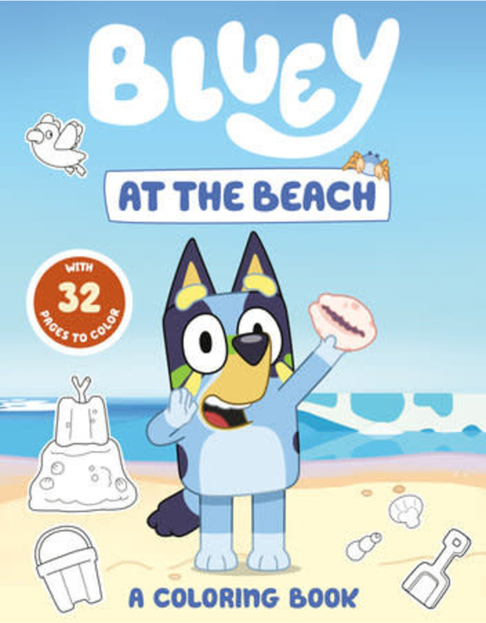 Bluey: At the Beach: A Coloring Book