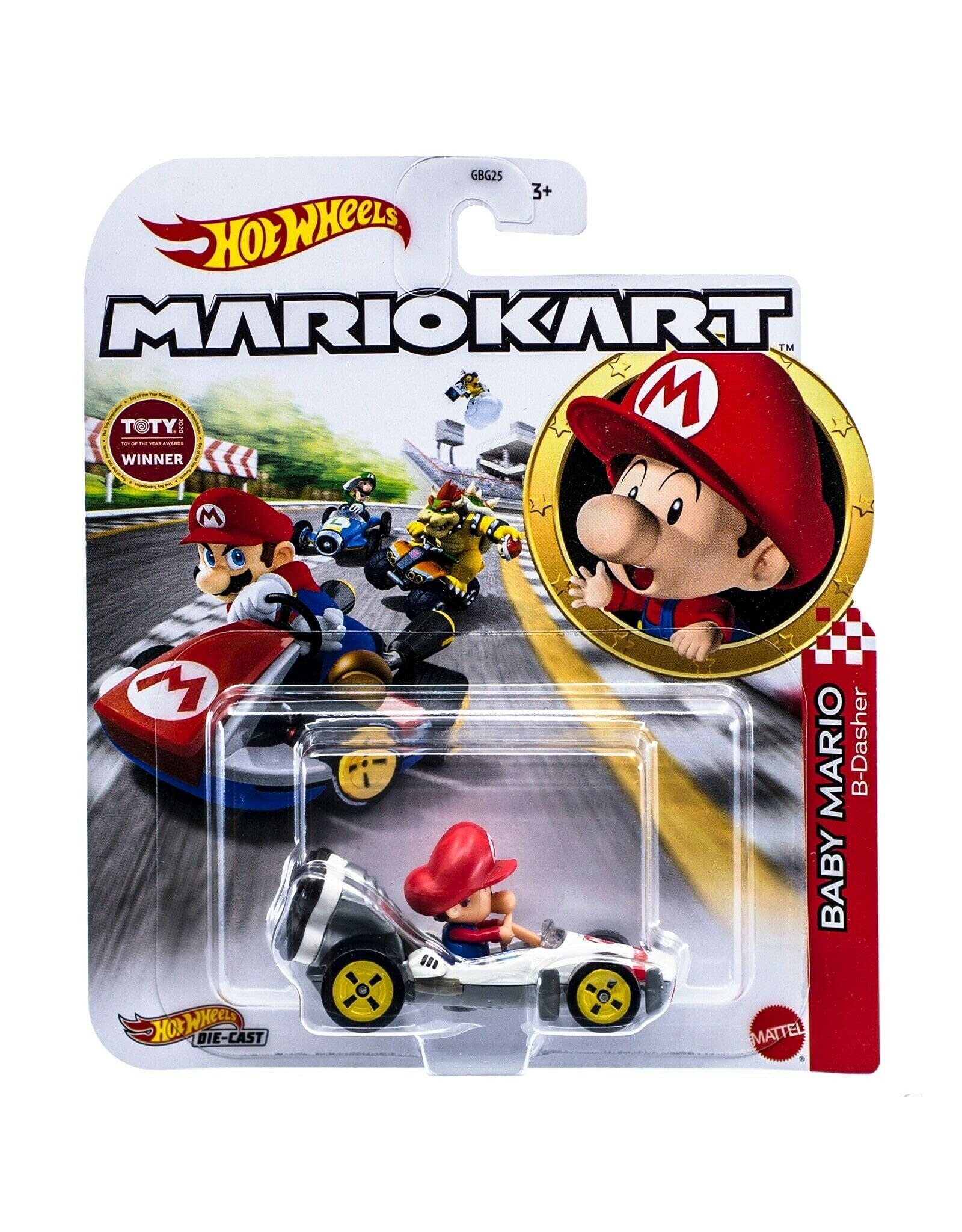 Mattel Hot Wheels - Mario Kart: Baby Mario B-Dasher