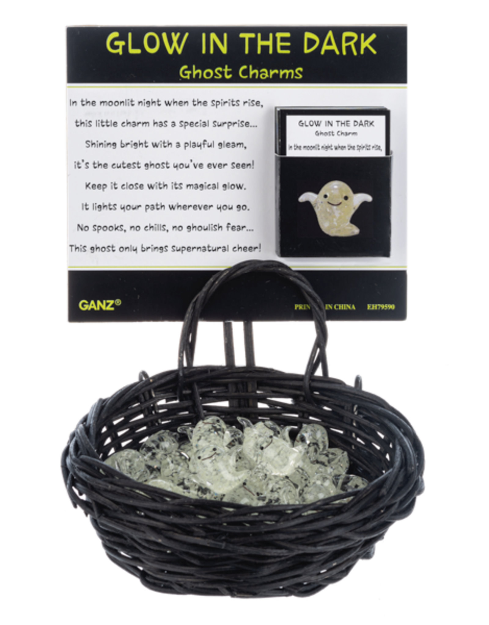 Ganz Glow in the Dark Ghost Charm