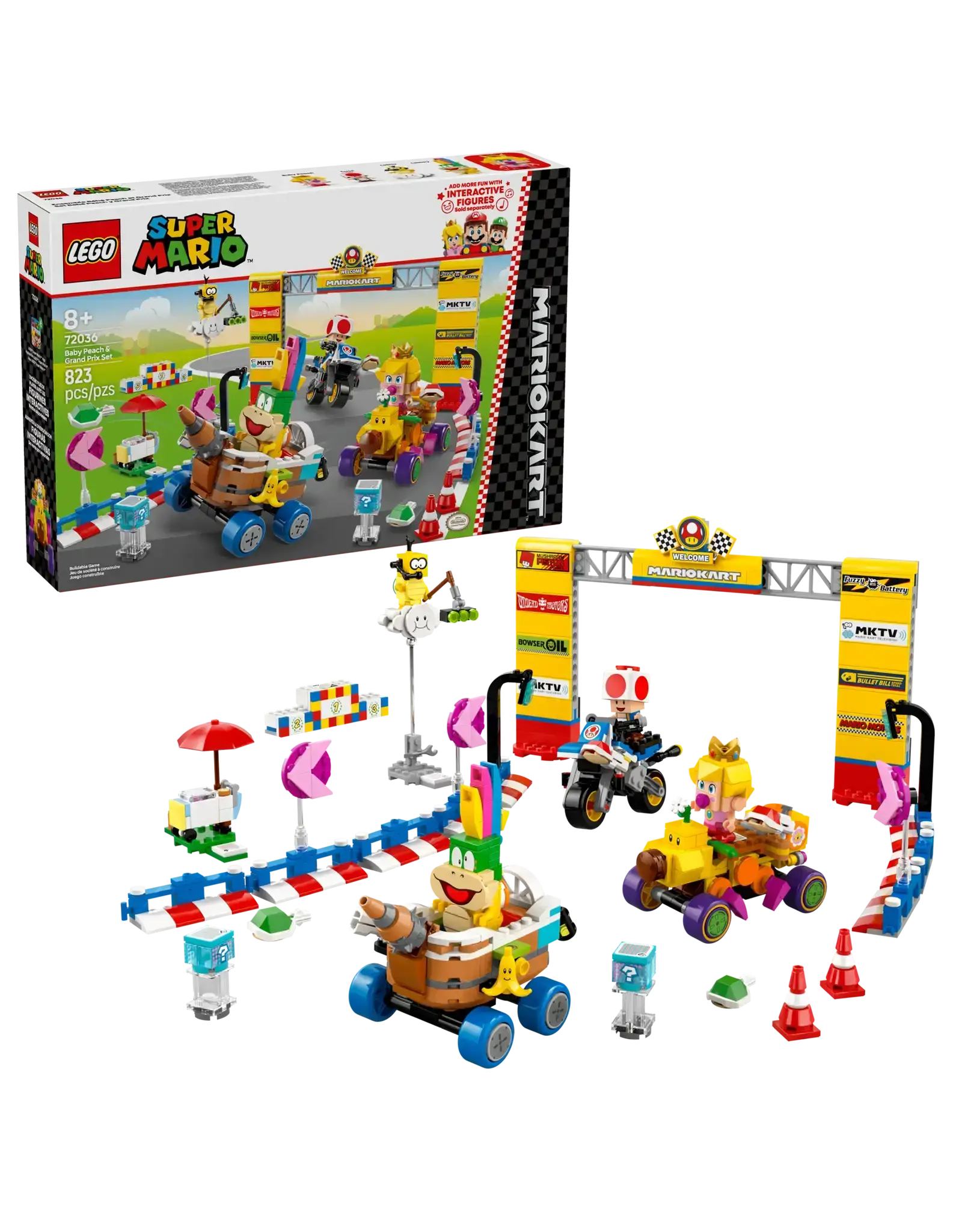 Lego Mario Kart – Baby Peach & Grand Prix Set