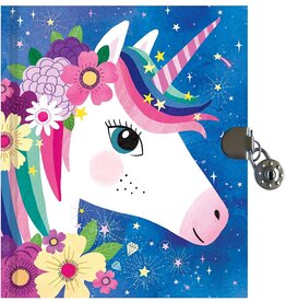 Unicorn Locked Diary