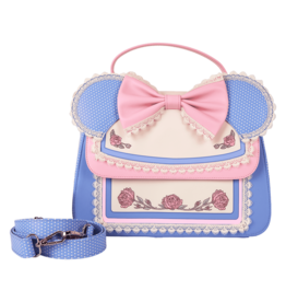 Loungefly Minnie Mouse Floral and Lace Crossbody
