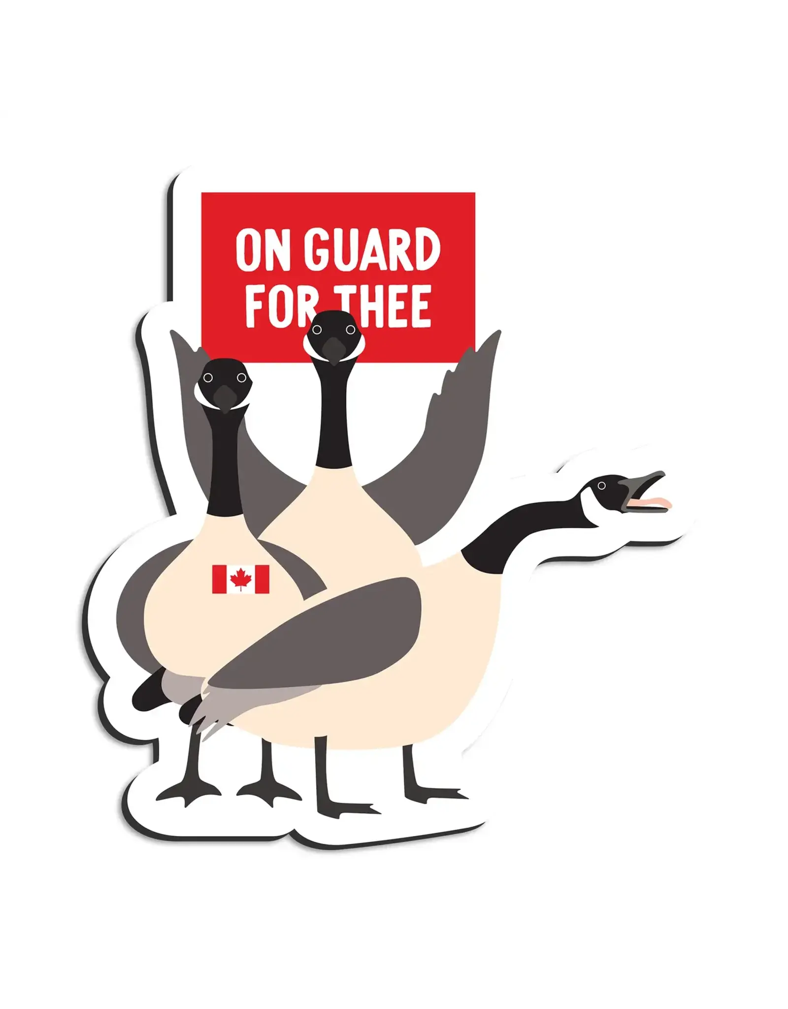 I'll Know It When I See It On Guard for Thee Canadian Geese Magnet