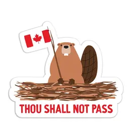 I'll Know It When I See It Shall Not Pass Beaver Vinyl Sticker