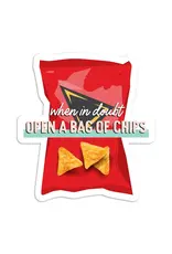 I'll Know It When I See It When in Doubt Open Chips Vinyl Sticker