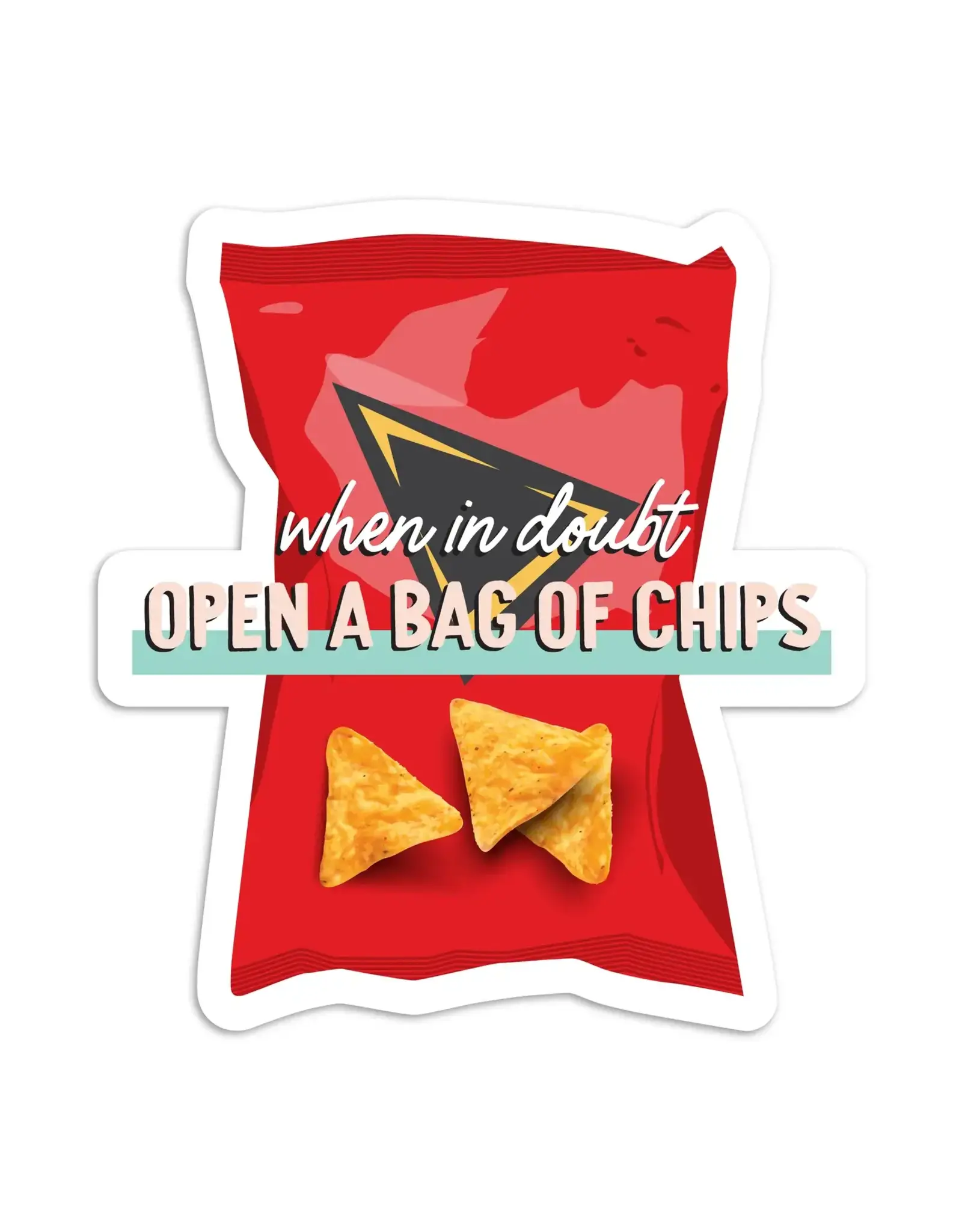 I'll Know It When I See It When in Doubt Open Chips Vinyl Sticker