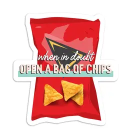 I'll Know It When I See It When in Doubt Open Chips Vinyl Sticker
