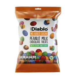 Diablo Diablo No Sugar Added Peanut Milk Chocolate Treats (British)