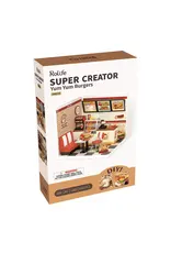 Robotime DIY Super Creator Miniature House - Yum Yum Burgers