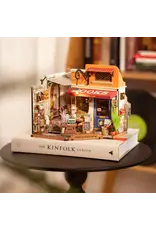 Robotime DIY Dollhouse Miniatures Kit - Corner Bookstore