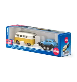 Siku Siku VW T1 with Trailer and VW Beetle