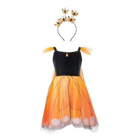 Great Pretenders Monarch Butterfly Twirl Dress with Wings & Headband, Size 5/6