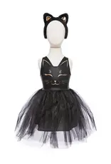 Great Pretenders Black Cat Dress & Headpiece, Size 5/6
