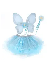 Great Pretenders Iridescent Celestial Fairy Wings, Tutu, & Wand Set, Size 4/6