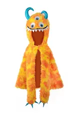 Great Pretenders Giggle the Monster Cape, Orange/Yellow, Size 4/6