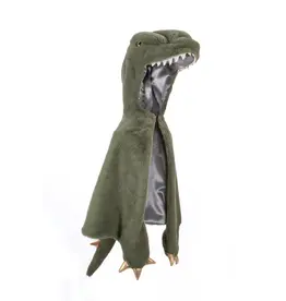 Great Pretenders T-Rex Cuddle Cape, Green, Size 3/4