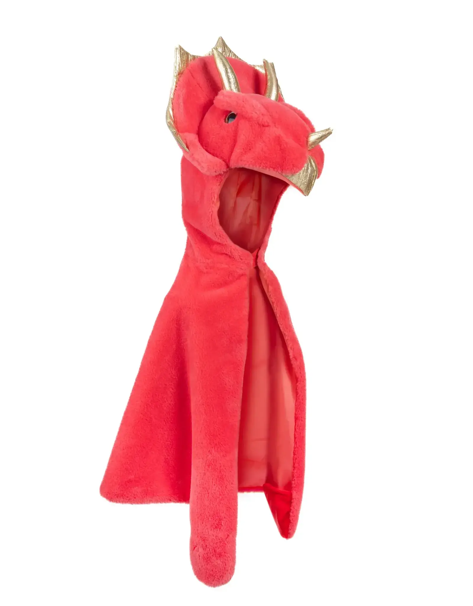 Great Pretenders Red Triceratops Cuddle Cape, Size 3/4