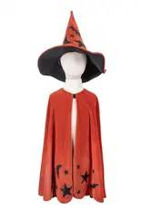 Great Pretenders Autum Embers Wizard Cape and Hat, Size 4/6