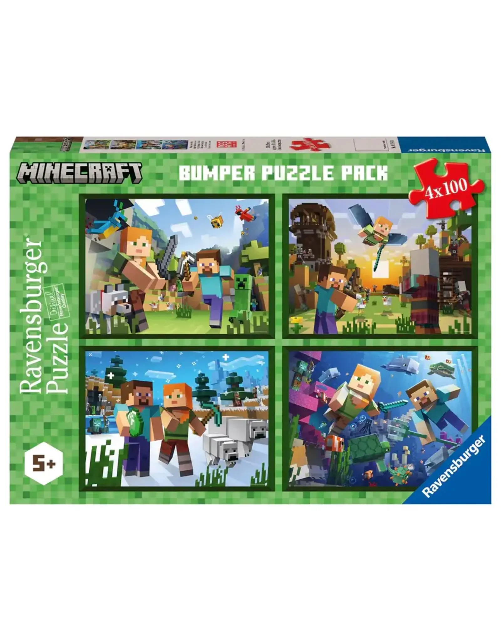 Ravensburger Minecraft Biome Exploration 4x100pc
