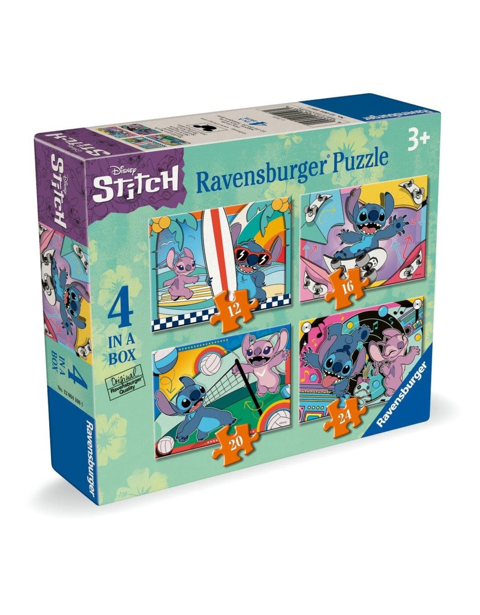 Ravensburger Disney Stitch 4 in a Box - 12/16/20/24pc