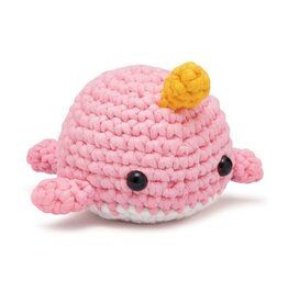 The Woobles Woobles Bjorn the Narwhal (Pink) Crochet Kit