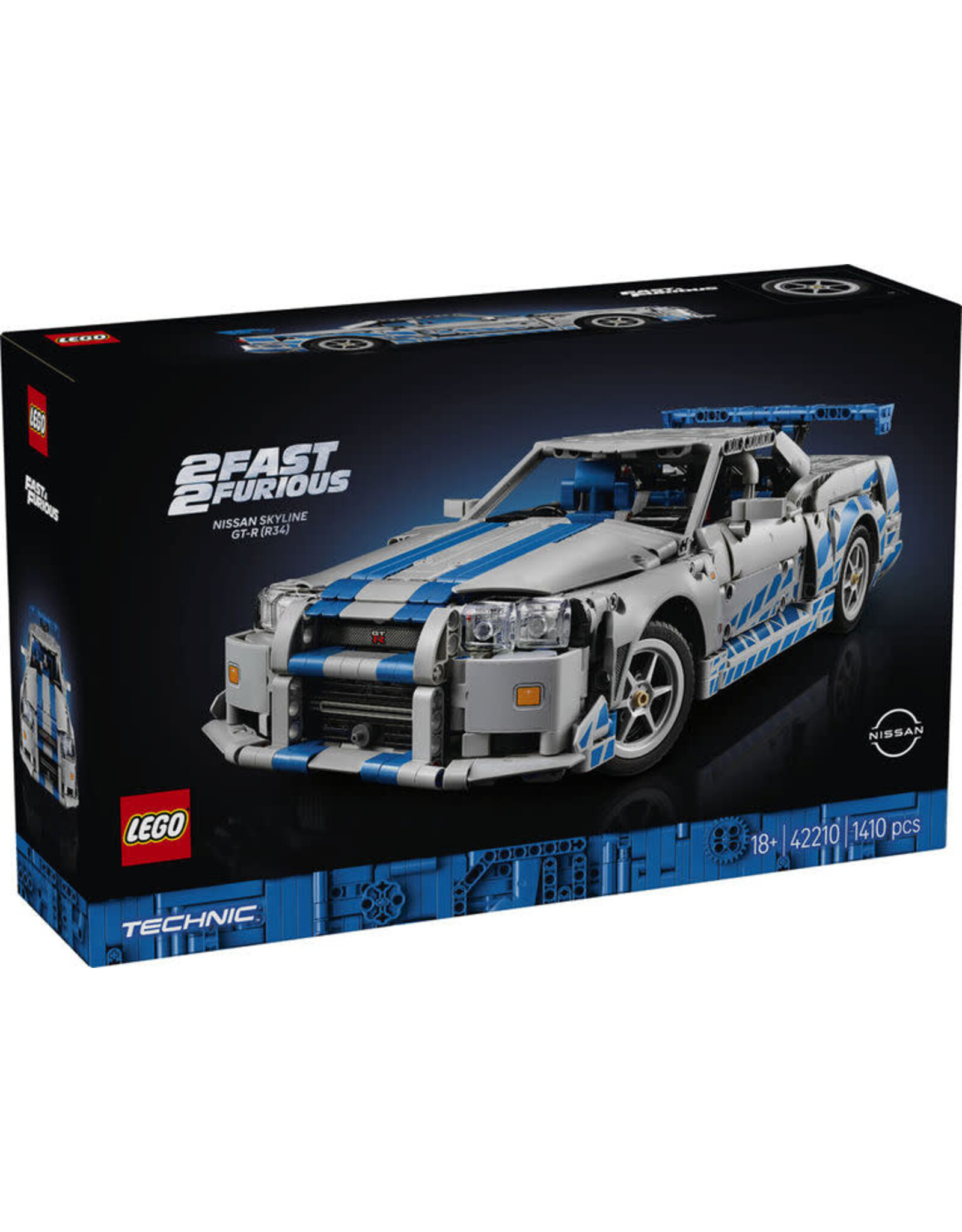 Lego 2 Fast 2 Furious Nissan Skyline GT-R (R34) Car