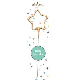 Design Design Gold Party Sparkler-Star