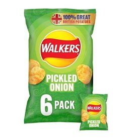 Walkers Walkers Pickled Onion 6pk 25g (British)