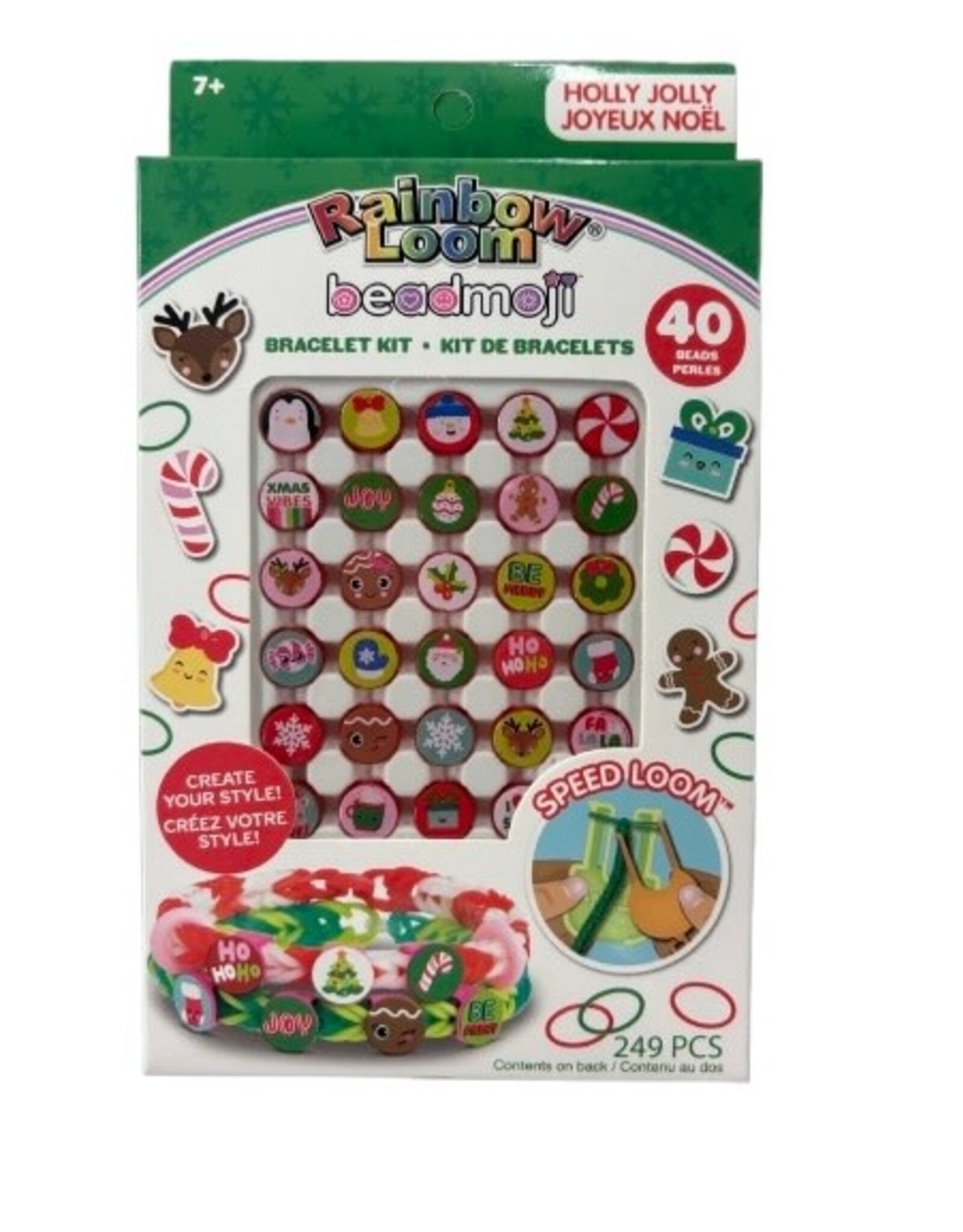 Rainbow Loom Rainbow Loom Beadmoji Holly Jolly Bracelet Kit