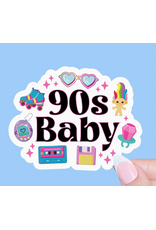 Radical Buttons 90s Baby Sticker