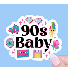 Radical Buttons 90s Baby Sticker