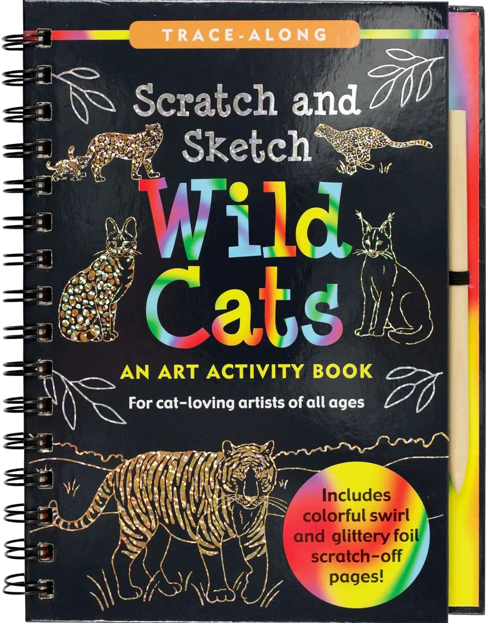 Peter Pauper Press Wild Cats Scratch and Sketch