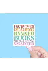 Radical Buttons I Survived Reading Banned Books Sticker
