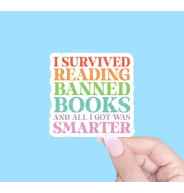Radical Buttons I Survived Reading Banned Books Sticker