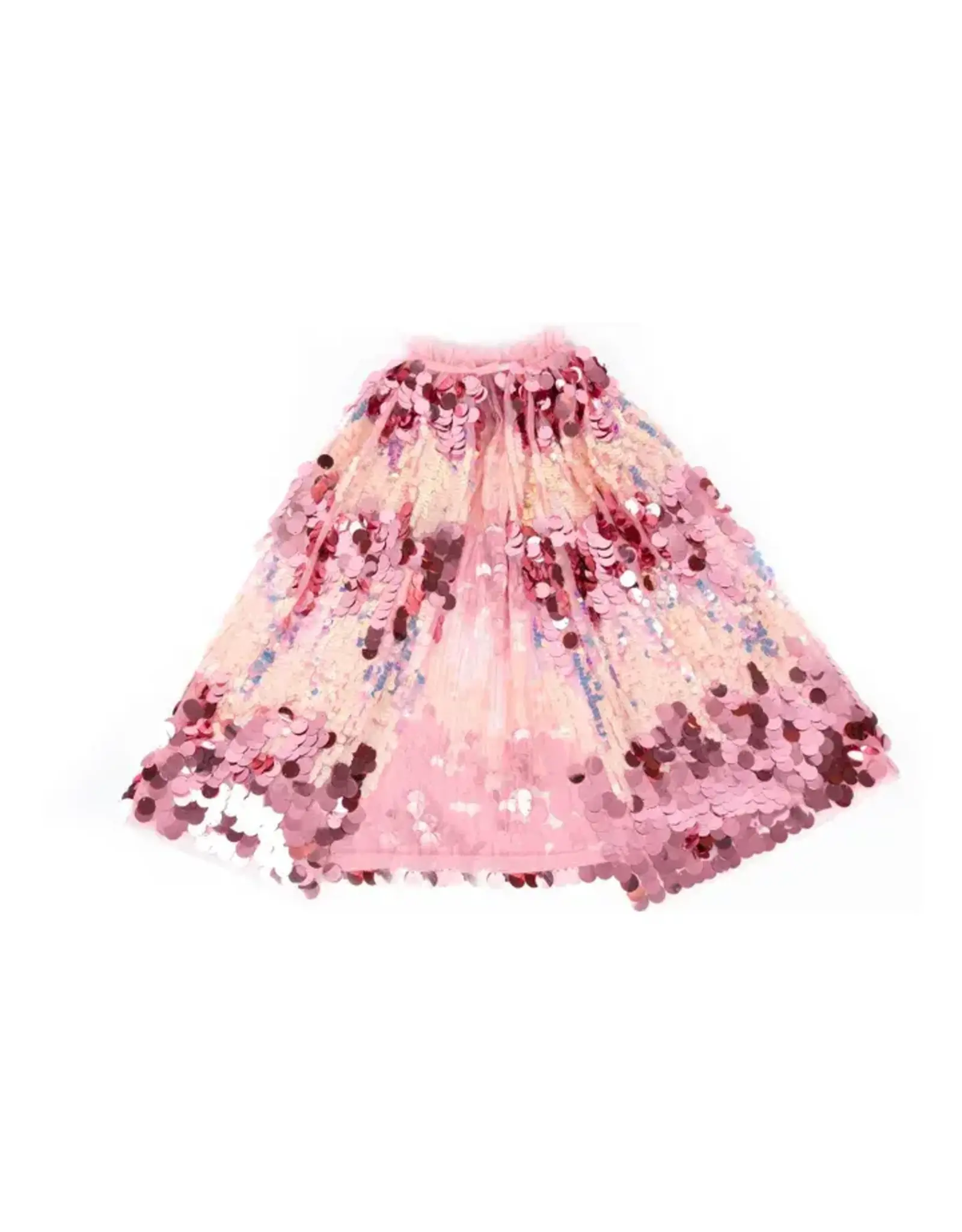 Great Pretenders The 5th Avenue Pailette Cape, Gold/Light Pink, Size 4/6