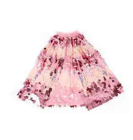 Great Pretenders The 5th Avenue Pailette Cape, Gold/Light Pink, Size 4/6