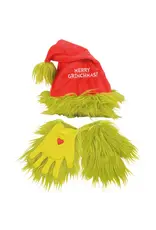 Grinch Santa Hat & Gloves