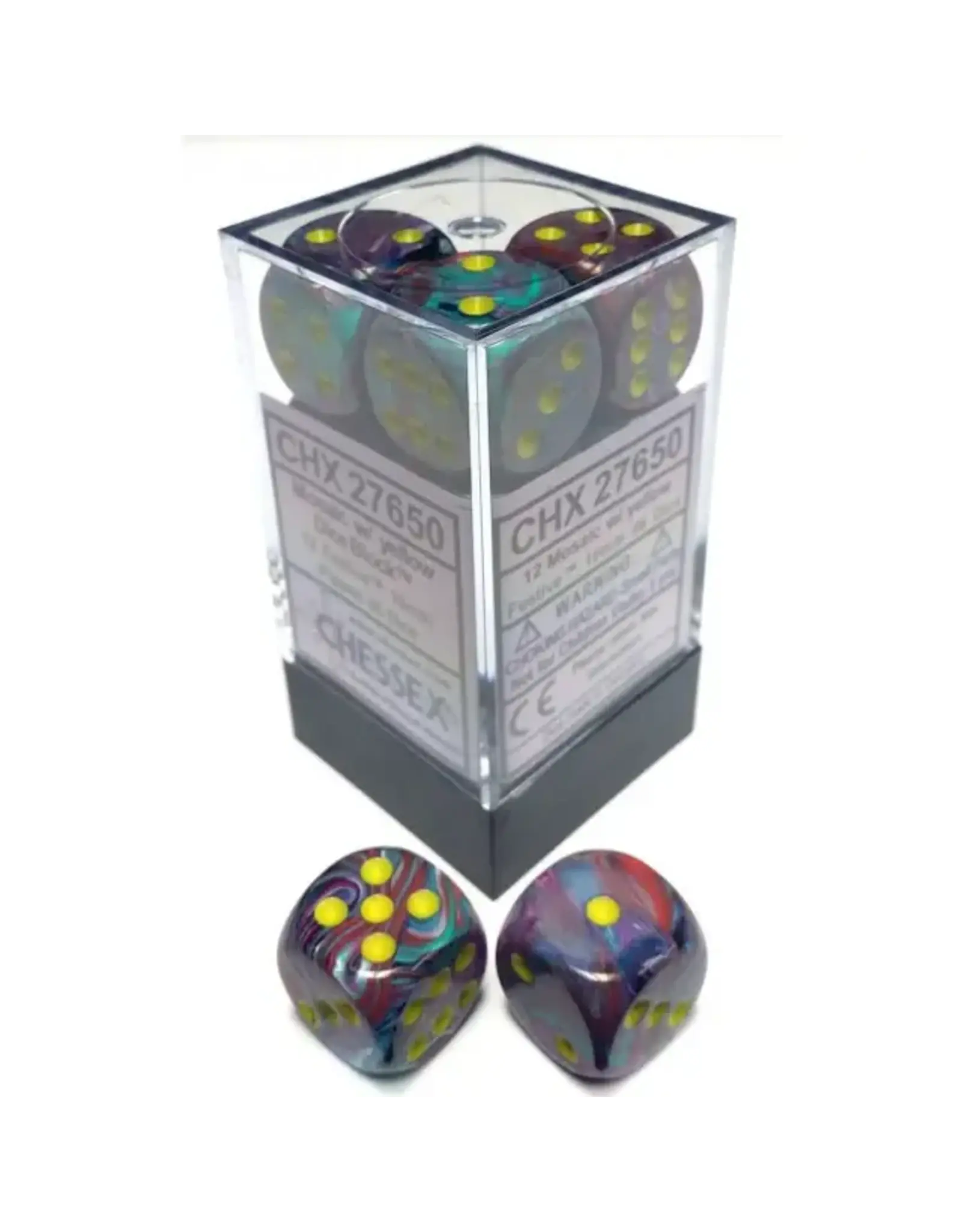Festive: 12D6 Mosaic/Yellow Dice