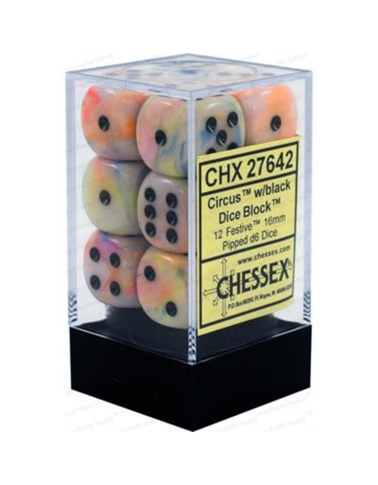 Festive: 12D6 Circus/Black Dice
