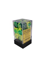 Gemini: 12D6 Green-Yellow/Silver Dice
