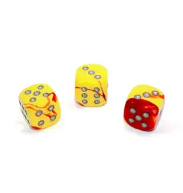 Gemini: 12D6 Red-Yellow/Silver Dice