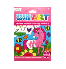 Ooly Undercover Art: Hidden Pattern Coloring Activity - Unicorn Friends