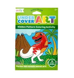 Ooly Undercover Art: Hidden Pattern Coloring Activity - Dino Tales