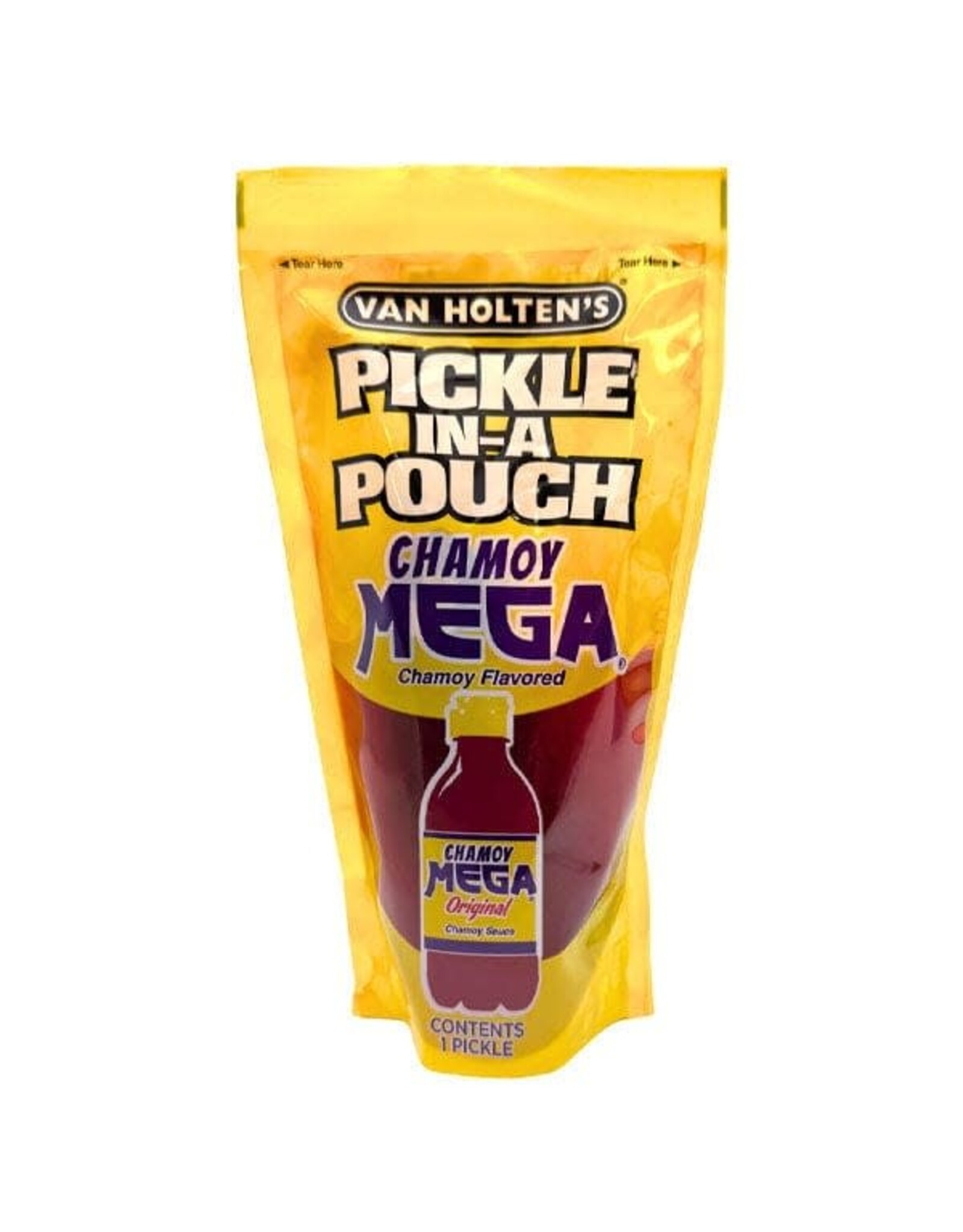 Van Holten's Jumbo Chamoy Mega Pickle In A Pouch