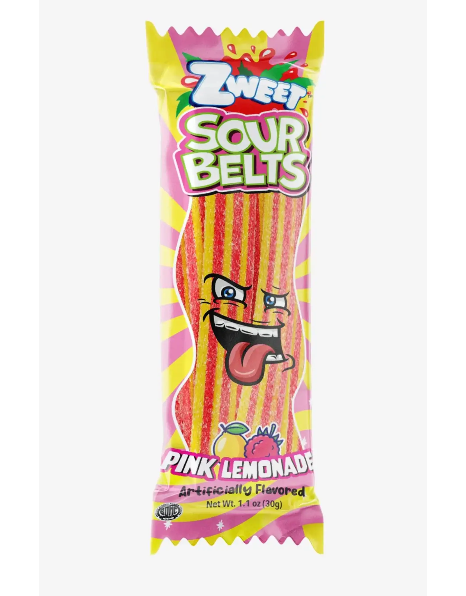 Zweet Sour Belts Pink Lemonade Mini (Halal & Kosher Certified)
